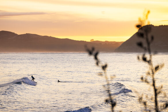 Tiny swell for the early rounds. 