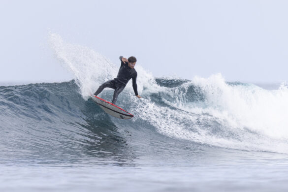 Will Hardie slicing up the bowl.