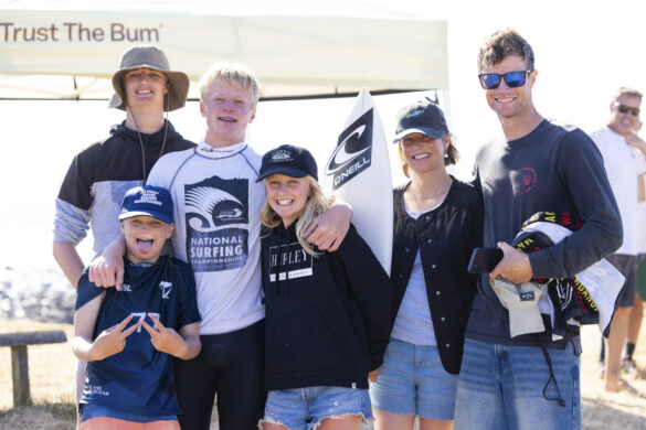 The Owen family, with two national titles in tow.